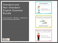 Standard and Non-Standard English Grammar Bundle - Years 3 and 4